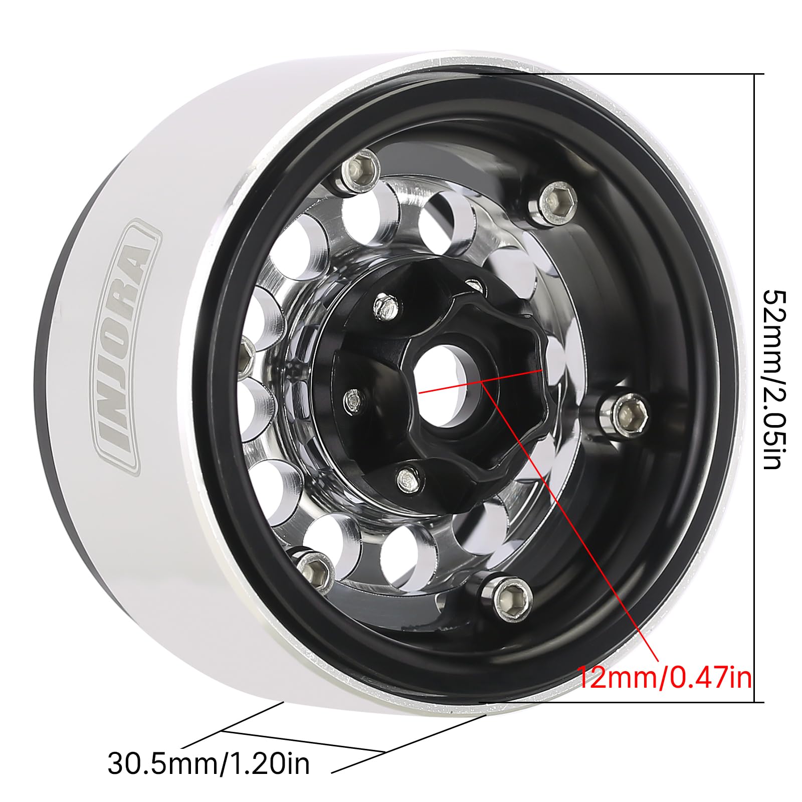 Amazon | INJORA 1.9インチ ビードロックホイールリム - 153g スーパー